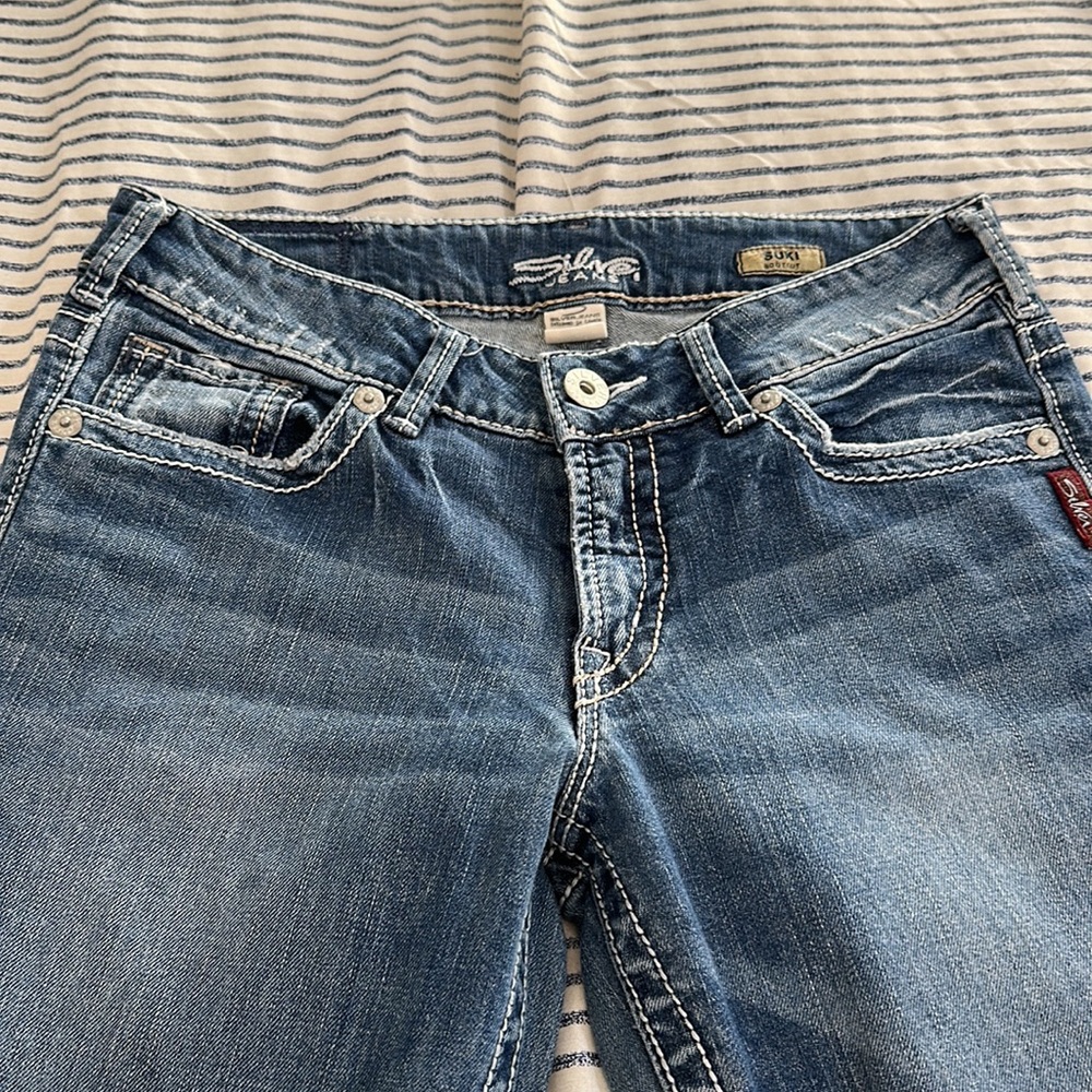 SILVER FLARE JEANS - Picture 4 of 4